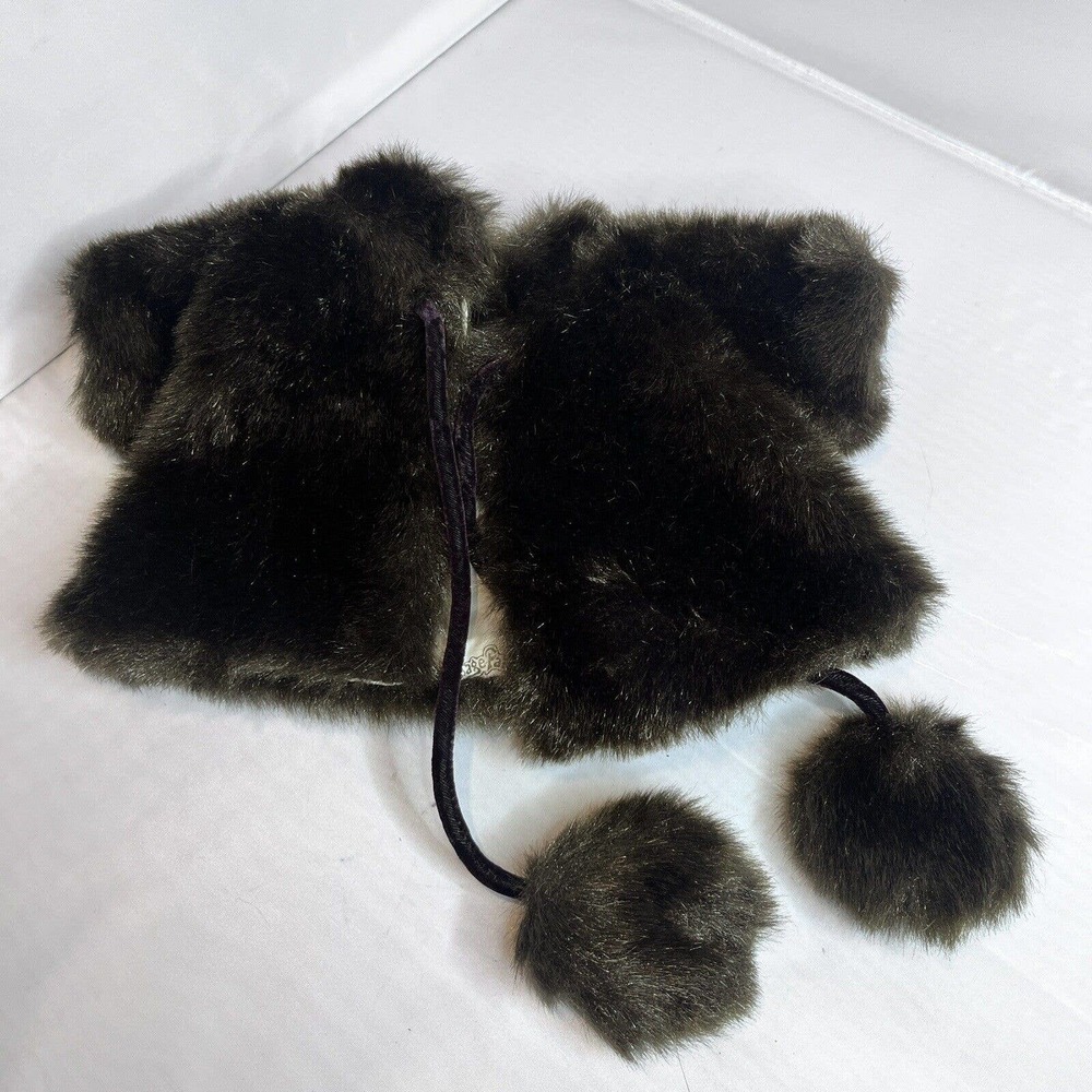 Vintage CABBAGE PATCH KIDS Winter Brown FUN FUR Jacket/Coat Fun Fur